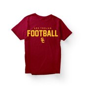 USC Trojans Team Trojan Cardinal SC Interlock Spellout Football T-Shirt